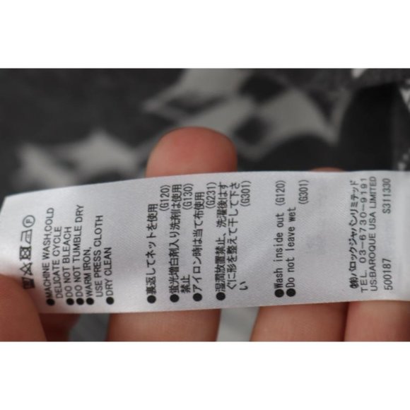 Moussy Shirt Unisex size Free Linen Blend Bandana yin yang dragon‎ Oversized - Picture 8 of 13